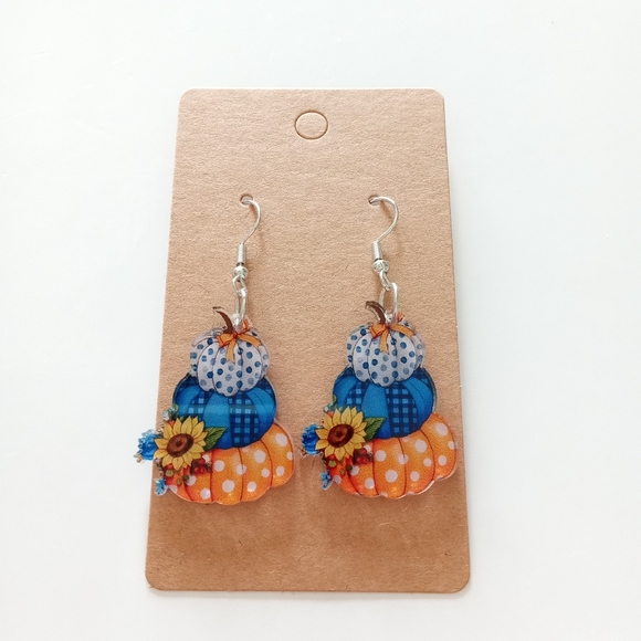 Fashion Jewelry Jewelry - Colorful Pumpkin Earrings